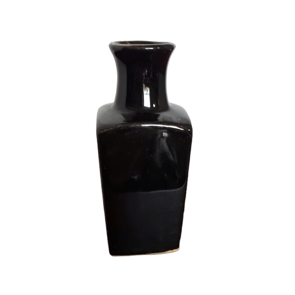 Miniature Porcelain Japanese Vase Hand-Painted with Art Of Chokin Style 3.5" Vtg - Picture 4 of 13